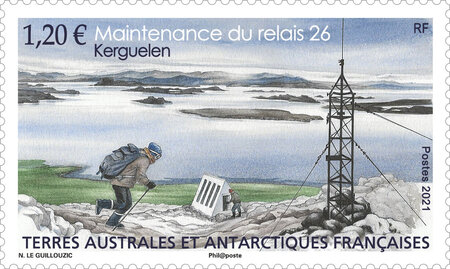 Timbre TAAF - Kerguelen Maintenance Relais 26