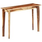 vidaXL Table console 110x35x76 cm Bois de Sesham solide