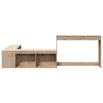 vidaXL Table de chevet avec bureau 232x112x75 cm bois de pin massif