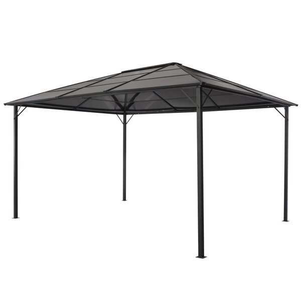 vidaXL Tonnelle avec toit Aluminium 4x3x2 6 m Noir