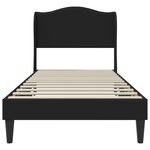 vidaXL Cadre de lit avec tête de lit Noir 100 x 200 cm Simili cuir