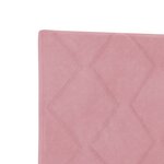 vidaXL Tête de Lit LED Rose Ensemble de 2 Rose Tissu
