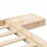 vidaXL Cadre de lit Marron 180 x 200 cm bois