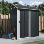 vidaXL Abri de jardin anthracite 192x152 5x237 cm acier galvanisé