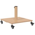 vidaXL Socles de parasol d'extérieur Bois clair 45 x 45 x 31.5 cm