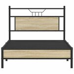 vidaXL Cadre de lit sans matelas chêne sonoma 100x200 cm