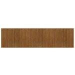 vidaXL Tapis rectangulaire marron 80x300 cm bambou