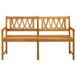 vidaXL Banc extérieur Naturel 150 x 55 5 x 90 cm Bois d'Acacia Massif