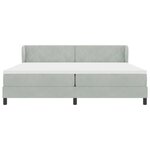 vidaXL Lit à ressorts avec matelas gris foncé 80x200 cm en velours