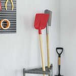 vidaXL Tête de pelle 4 Pièces Rouge 32 x 24 5 cm Acier enduit de poudre