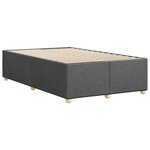 vidaXL Cadre de lit Gris foncé 120 x 200 cm Tissu