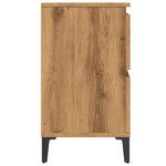vidaXL Armoire d'évier chêne artisanal 80x33x60 cm bois d'ingénierie