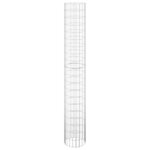 vidaXL Poteau à gabion circulaire Acier galvanisé Ø30x200 cm