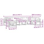vidaXL Ensemble de canapés d'extérieur 7 pc Blanc et Beige