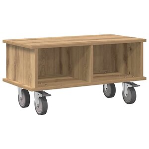 vidaXL Meuble TV Chêne artisanal 68 5 x 35 x 35 cm Bois d'ingénierie