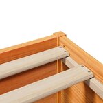 vidaXL Cadre de lit sans matelas cire marron 120x190cm bois pin massif