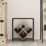vidaXL Étagère à vin Chêne sonoma 51 x 18 x 52 5 cm Bois d'ingénierie
