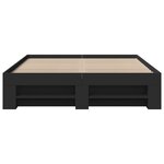 vidaXL Cadre de lit sans matelas noir 120x190 cm bois d'ingénierie