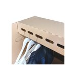 Pack and Move - Carton penderie déménagement - 50 x 50 x 120 cm - Carton renforcé - 1 marqueur offert