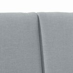 vidaXL Tête de lit capitonnée Gris clair 150 cm Pin massif
