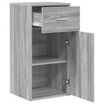 vidaXL Buffet Sonoma gris 38 x 34 5 x 75 cm Bois d'ingénierie