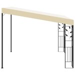 Vidaxl belvédère à montage mural 3x3x2 5 m crème
