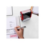 Tampon X-print 4912 Formule Commerciale Texte + Picto 'COMPTABILISÉ' Rouge TRODAT