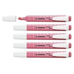 Surligneur swing cool Pastel Edition  rose x 5 STABILO
