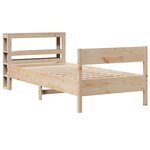 vidaXL Cadre de lit sans matelas 100x200 cm bois massif de pin