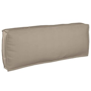vidaXL Coussin pour dossier de palette Taupe 120 x 40 x 12 cm