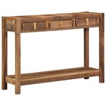 vidaXL Table console avec tiroir avec stockage Marron 107 x 33 x 76 cm