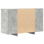 vidaXL Buffet Gris béton 120 x 41 x 75 cm Bois d'ingénierie
