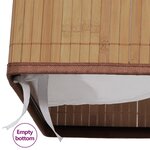 vidaXL Panier à linge rectangulaire Bambou Naturel