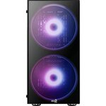 AEROCOOL Python (RGB) noir (Verre trempé) - Boîtier sans alimentation - Format ATX