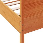vidaXL Cadre de lit sans matelas cire marron 90x190 cm bois pin massif
