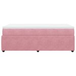 vidaXL Sommier à lattes de lit et matelas Rose 80x200 cm Velours
