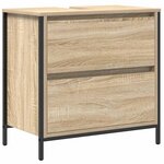 vidaXL Ensemble de mobilier de salle de bain avec étagère 5 Pièces Beige