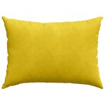 vidaXL Coussins de canapé 2 Pièces Jaune 70 x 50 cm