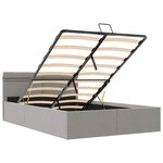 vidaXL Cadre de lit à rangement hydraulique sans matelas 140x200 cm
