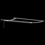 vidaXL Auvent manuel rétractable avec LED bordeaux 500x300 cm