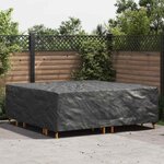 vidaXL Housse pour mobilier d'extérieur Noir 235 x 235 x 70 cm 210D