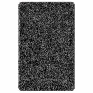 vidaXL Tapis de bain antidérapant Gris foncé 50 x 80 cm PP