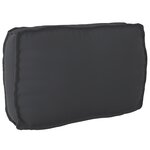 vidaXL Coussin de Palette Dossier Noir 70x40x12 cm Tissu Oxford