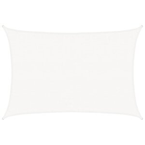 vidaXL Voile d'ombrage 160 g/m² Blanc 3 5x4 5 m PEHD