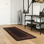 vidaXL Coureur de Tapis MARSA Noir 50 x 100 cm Polyester et PVC
