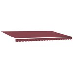 vidaXL Auvent rétractable automatique avec LED bordeaux 500x300 cm