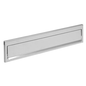 Entrée de boîte aux lettres en acier inoxydable pour porte  mur  C-611  32 5 x 3 cm