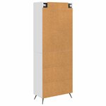 vidaXL Ensemble de Meubles 2 Pièces Blanc brillant 66 x 34 5 x 90 cm