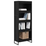 vidaXL Bibliothèque Chêne noir 80 x 30 x 155 cm Bois d'ingénierie