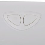 vidaXL Réservoir de wc avec entrée d'eau inférieure 3/6 L blanc